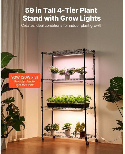 Vevor Desk Grow Light 3000K with LED and Power 90W