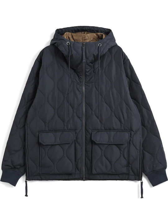 Winter Jacke Parka Marineblau