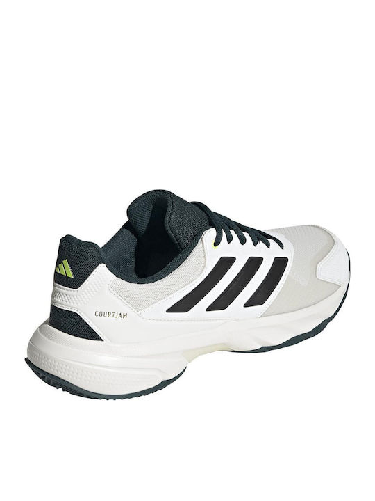 adidas Courtjam Control 3 Men's Tennis Shoes for Clay Courts White