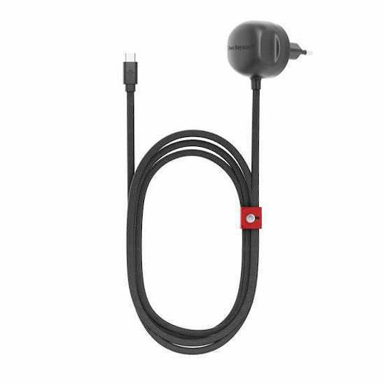 Twelve South Φορτιστής με Ενσωματωμένο Καλώδιο USB-C 30W Power Delivery Slate (PowerCord 3m)