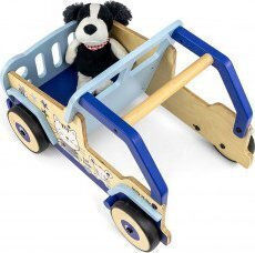 Milly Mally Explorer Cat and Mouse Baby Walker for 12+ Months Light Blue