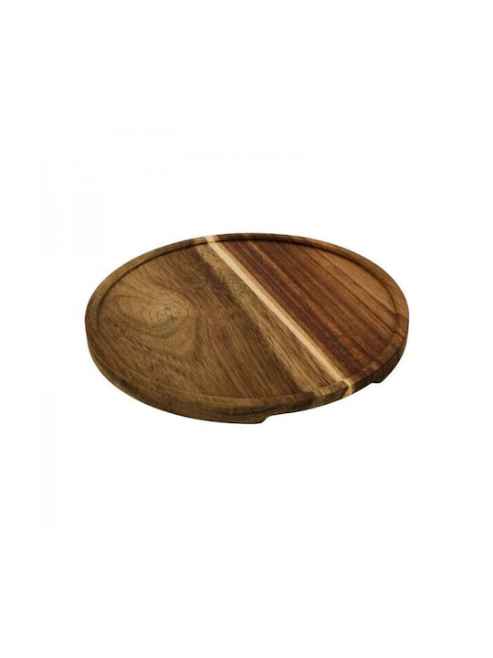 Secret de Gourmet Serving Bowl Round Wooden White with Diameter 20cm