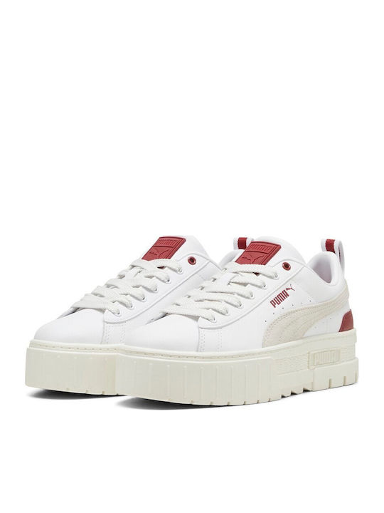 Mayze Lth Women's Flatforms Sneakers White