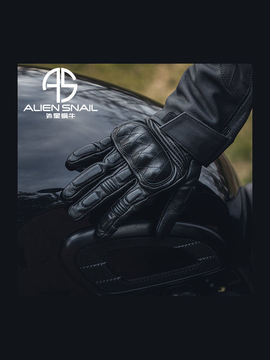 Alien Snail V9 Χειμερινά Γάντια Μηχανής Μαύρα
