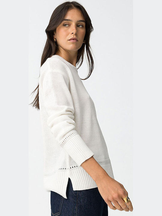 Women's Long Sleeve Sweater Ecru