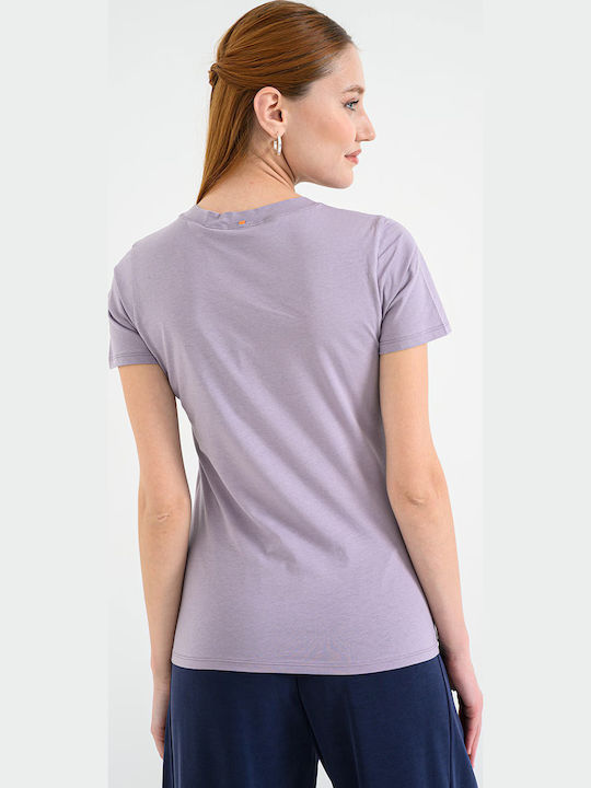 Damen T-Shirt Purple