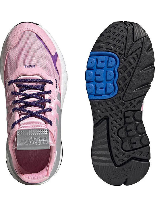 Nite Jogger Damen Sneakers True Pink / Silver Metallic / Collegiate Purple