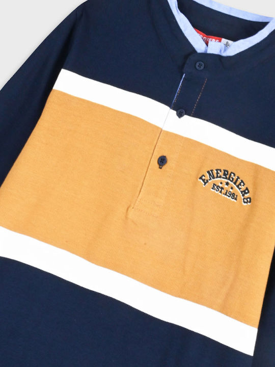 Kids' Polo Long Sleeve Navy Blue