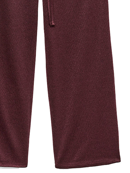 Damen Stoff Hose in Weitem Schnitt Winetasting