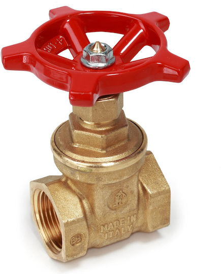 Giacomini R55y003 Gate Valve Brass 1/2” Internal Thread 16 Bar 110°c