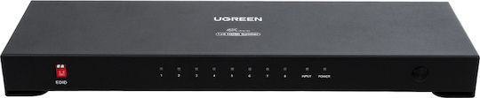 Globostar Ugreen-1x8 41020 Ugreen 1x8 All In One 4k HDMI Signal Splitter LED Video Controllers Input Signal W3840 x H2160@60Hz Input 1 HDMI Output 8 HDMI AC 220-240V IP20 D30 x W9 x H3.2cm 2 Years Warranty