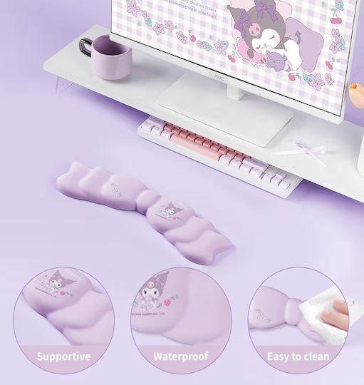 Sanrio Kuromi Memory Foam Tastatur-Handgelenkstütze 34cm