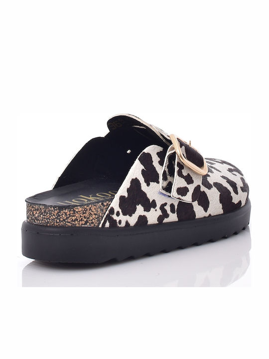 Winter Women's Slippers with Fur Black