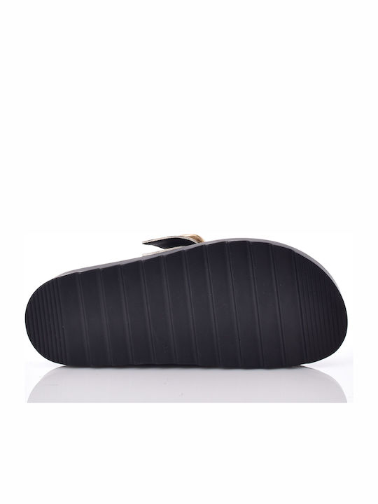 Winter Women's Slippers with Fur Black