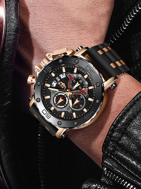 Lige Uhr Batterie mit Lederarmband