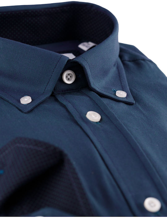 Long-sleeved Cotton Shirt Green