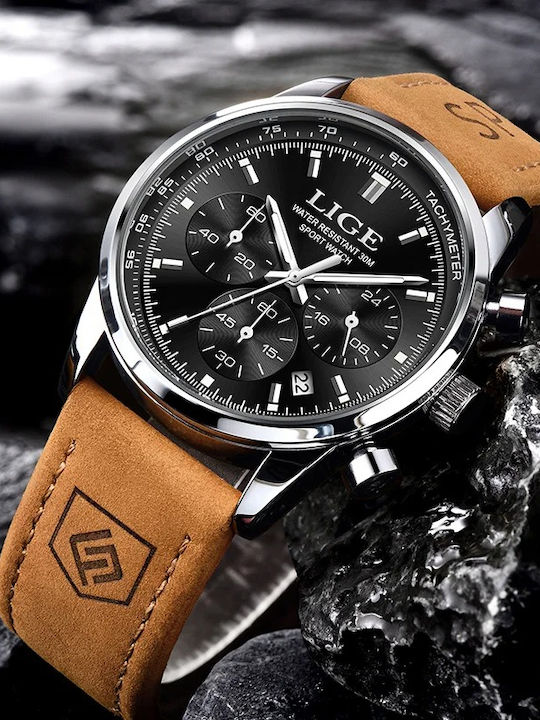 Lige Uhr Automatik mit Metallarmband