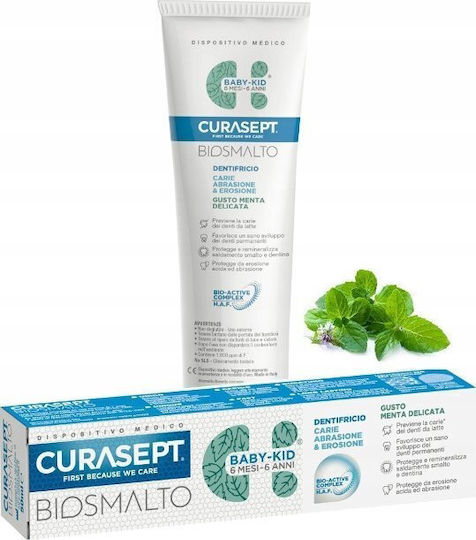 Curasept Βρεφική Οδοντόκρεμα για 6m+ με Γεύση Μέντα 50ml