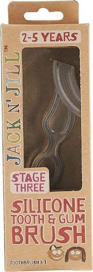 Jack n' Jill Silicon Tooth & Gum Brush Βρεφική Οδοντόβουρτσα για 2+ Χρονών Πράσινη
