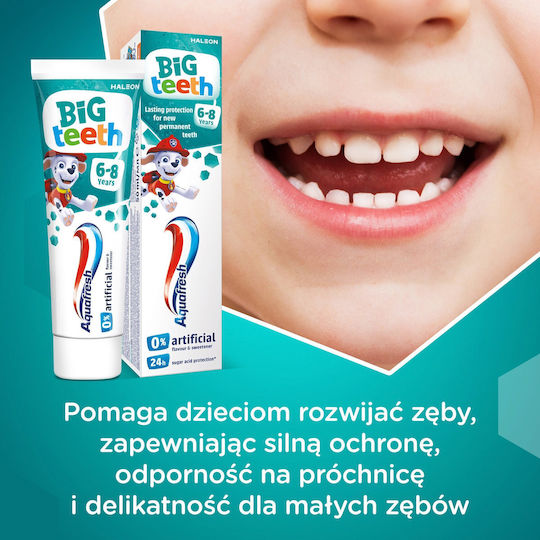 Aquafresh Big Teeth Παιδική Οδοντόκρεμα για 6+ Χρονών 50ml