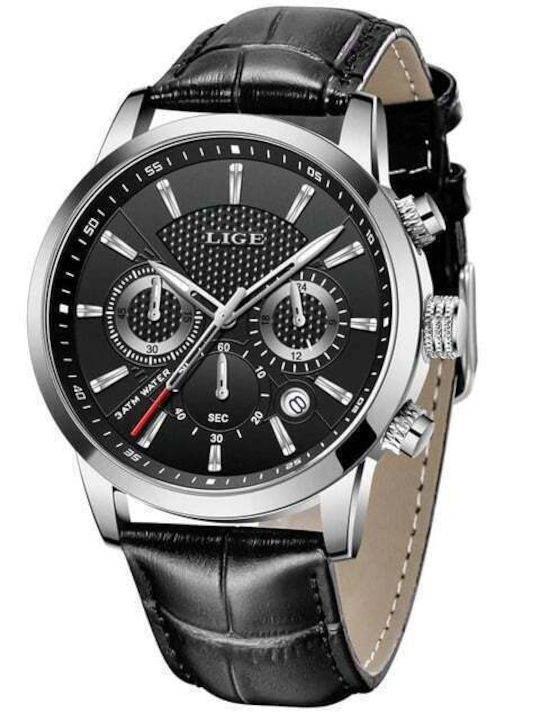 Lige Uhr Batterie mit Lederarmband