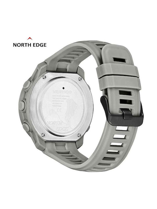 North Edge Ceas Digital Pentru Bărbați 48.006mm Automat Cu Brățară Din Metal Gri