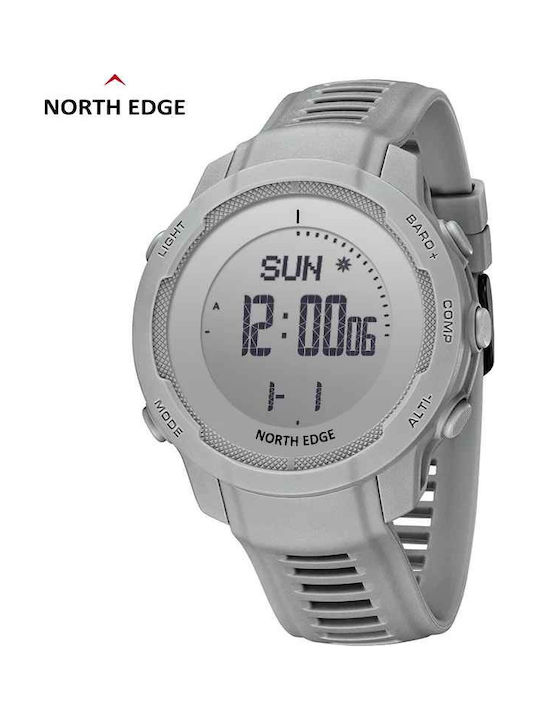 North Edge Ceas Digital Pentru Bărbați 48.006mm Automat Cu Brățară Din Metal Gri