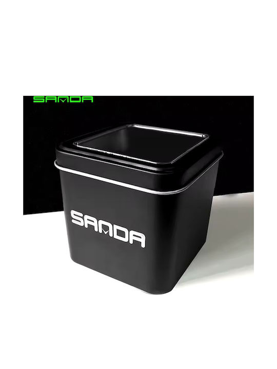 Sanda Ceas Digital De Bărbați 49mm Cronograf Cu Baterie Cu Curea Din Cauciuc Bej