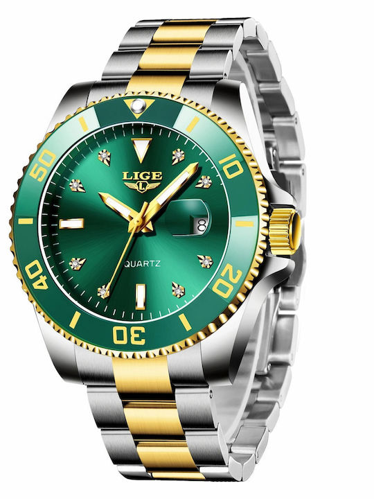Lige Uhr Automatik mit Metallarmband