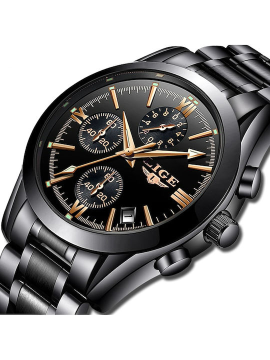 Lige Uhr Batterie mit Metallarmband