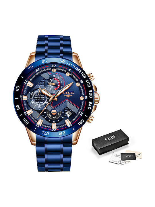 Lige Uhr Batterie mit Metallarmband