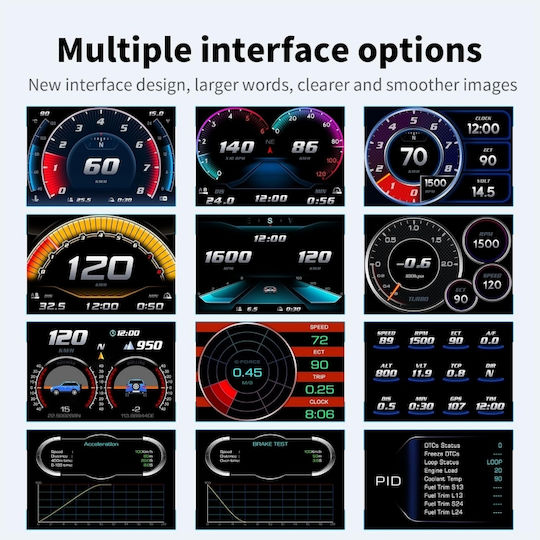 Pyramid Instrument de diagnosticare auto Digital OBD 2 cu Cablu