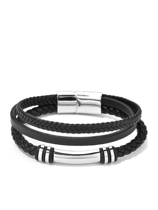 Toro Nero Brățară Pentru Bărbați Din Piele 21cm