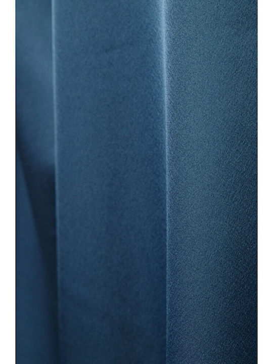 Satin Midi Skirt Indigo