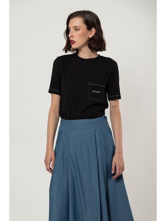Denim Midi Skirt Jeans