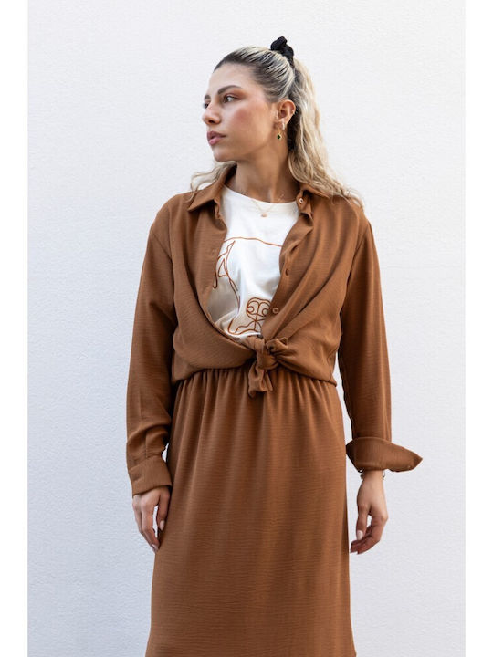 Midi Skirt Camel