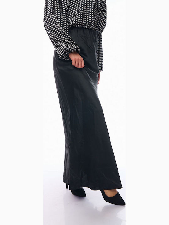 Satin Skirt Black