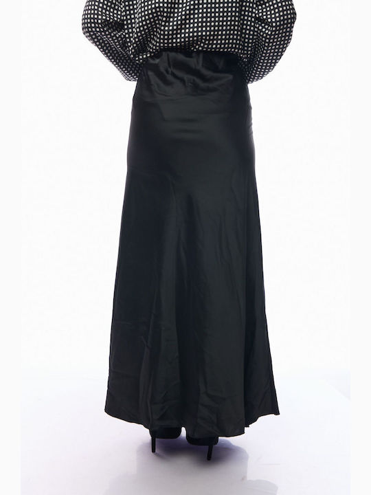 Satin Skirt Black
