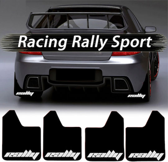 Set 4 Sport Gummi-Laspoor-Schutz Für Autos Universelles Rally-Modell Größe 30 X 23cm