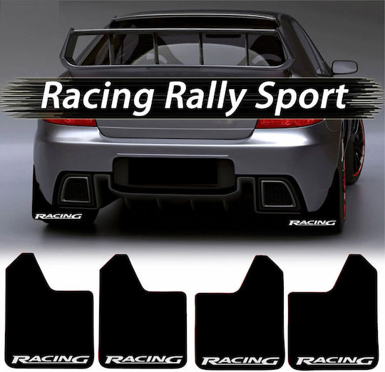 Set 4 Sport Rubber Mud Flaps Cars Universal Racing Model Size 30 X 23cm