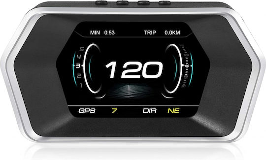 Pyramid Instrument digital OBD2, Head Up Display, Temperatura apei, Contor RPM, Temperatura uleiului și Aer-combustibil Pentru mașină pentru montare pe Tabloul de bord