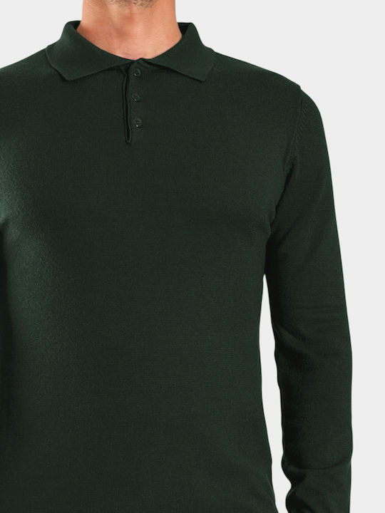 Polo Long Sleeve Green Blouse