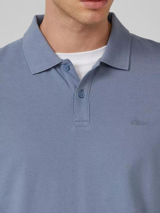 Polo Short Sleeve Blouse Light Blue