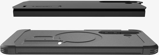 Spigen Tough Armor Magsafe Задна корица Силикон / Пластмаса 2мм Черен (Galaxy S25 FE)