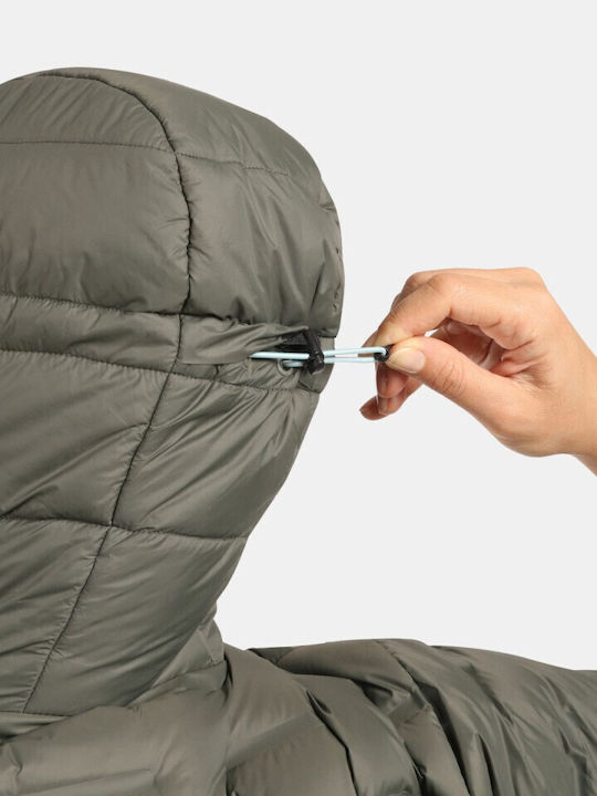 Jachetă Dama Pentru Drumeții Waterproof Verde Închis