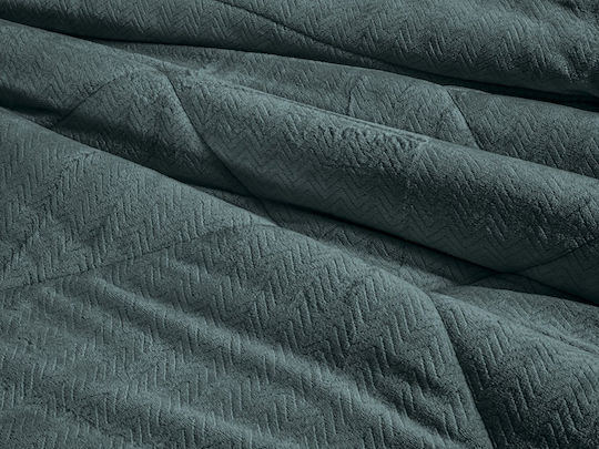 Guy Laroche Sherpa Comforter Double 180x240cm Moore Emerald