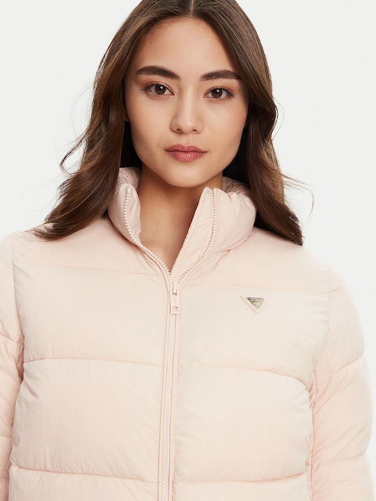 Damen Puffer Jacke für Winter Light Pink