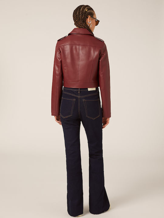 Damen Bomberjacke Burgundy