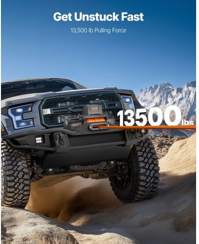 Vevor Electric 4x4 Car Winch 12V with Towing Capacity 6100kg