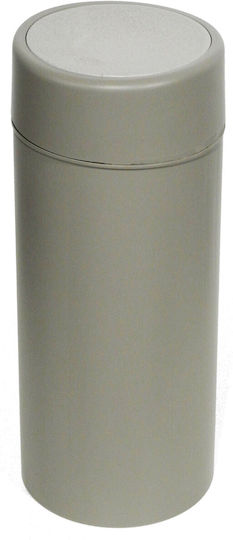 Viomes Plastic Waste Bin with Swing Lid Grey 36lt